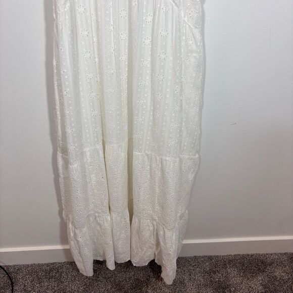 Sundance White Eyelet Arezzo Dress NEW Size Large - Picture 4 of 13